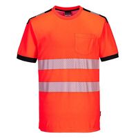 Portwest PW3 Hi-Vis Cotton Comfort Short Slee...