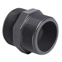 3/8inch BSP uPVC Threaded Hexagon Nipple